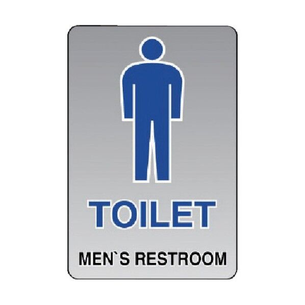 透明ステッカー(大)TOILET(男) 807-50A 1