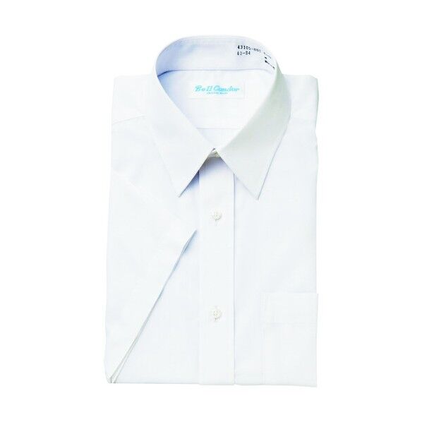 半袖カッターシャツ 001ホワイト 43 43106 1点