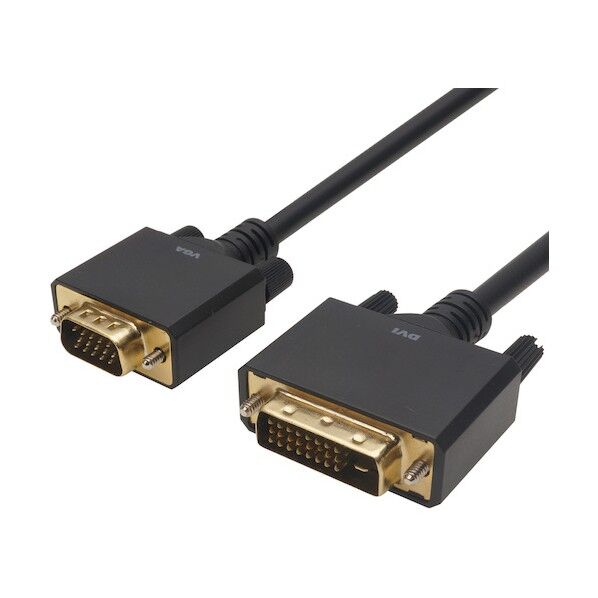 DVI→VGA変換ケーブル 1m DVVG10-731BB   1点