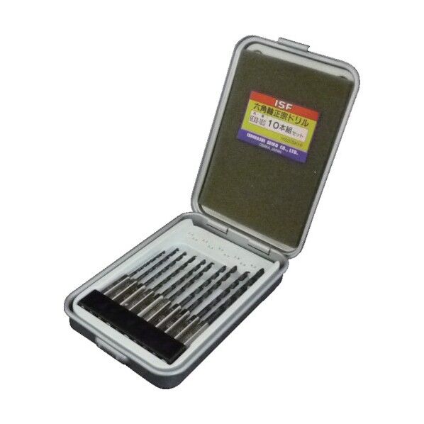 IS 六角軸正宗ドリル 10本組セット(スチールケース入) 6EXD-10S 10本