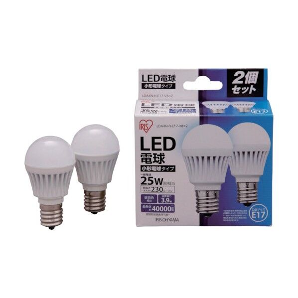 LED電球2個セット小形昼白色230lm LDA4N-H-E17-V8-2 2個