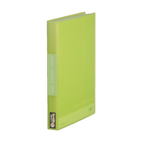 キングジム シンプリ-ズクリア-F(透明)60Pキミ 186-3TSPYELLOWGREEN 1個