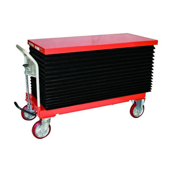 ハンドリフター(足踏み油圧式・ジャバラ付タイプ) 早送り装置付