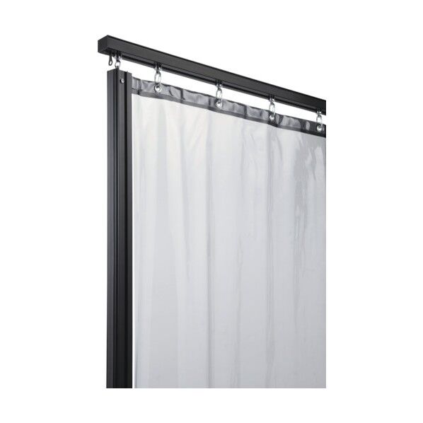 D30カーブレール800×800×500Rアルミ ブラック 12L02BL 1点