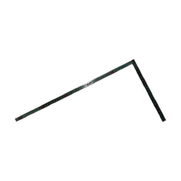 曲尺蛍光大工用裏面角目盛JIS赤数字入(さしがね) ステン 50cm 11770 1点