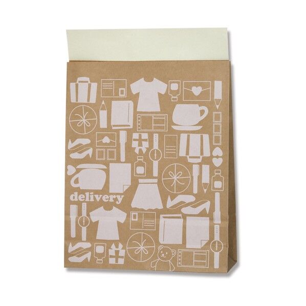 宅配袋 デリバリー L 撥水未晒 4192111 1点