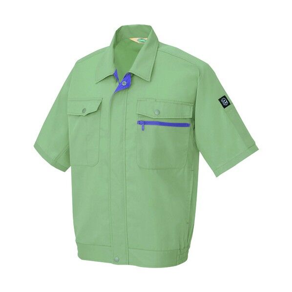 半袖ブルゾン(男女兼用) 005アースグリーン L 5371 1