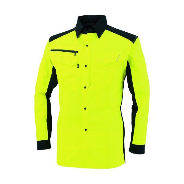 長袖シャツ フラッシュイエロー SSサイズ A-8088-21-SS 1点