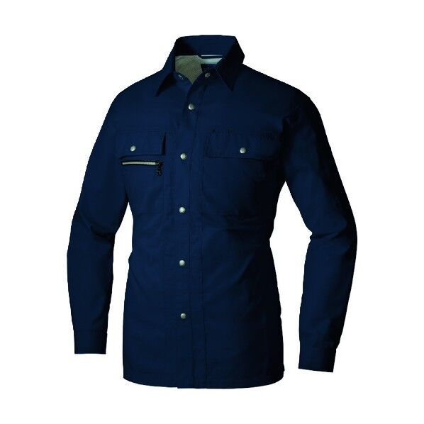 アジトマックス 長袖シャツ 008ネイビー 4L 3435 1