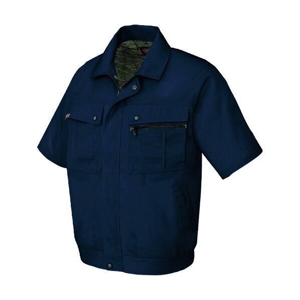 半袖ブルゾン(無地)(男女兼用) 008ディープネイビー L 5591 1