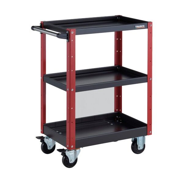 イーグルワゴン 600X400XH880 浅2深1段 ブラック/レッド EGW-963F1-BKR 1点