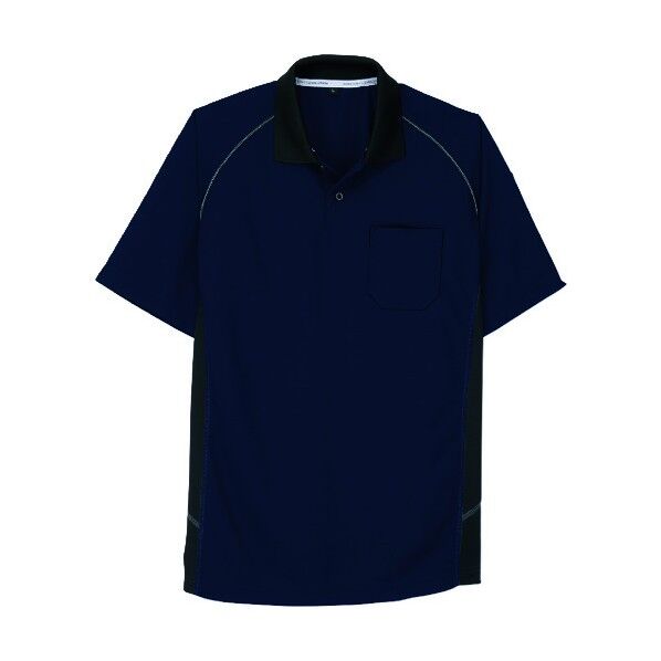 半袖ポロシャツ A-3377 1ネイビー S A-3377-1-S 1点