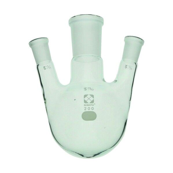 共通摺合三口丸底フラスコ 29/42-15/25