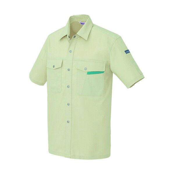 半袖シャツ(男女兼用)AZ966-005アースグリーン5L 005アースグリーン 5L 966 1