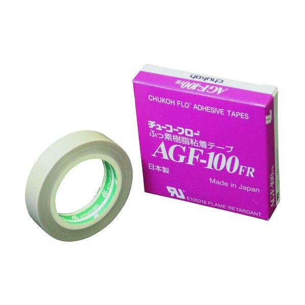 フッ素樹脂(テフロンPTFE製)粘着テープ AGF100FR 0.13t×10w×10m AGF100FR-13X10 1点