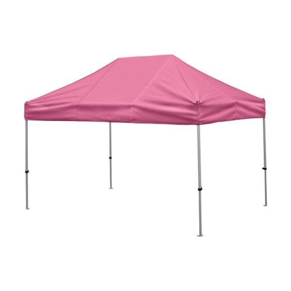 かんたんてんと 2.4m×3.6mスチール&アルミ複合フレーム ピンク KA/4W-P 1点