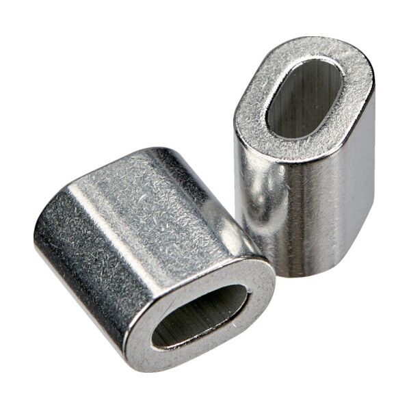 トラスコ ワイヤロープ用アルミスリーブ 2.5パイ用 SRB25A 2個...