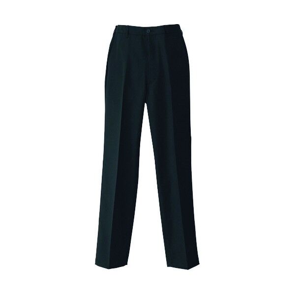 メンズチノパンツ(ノータック) 010ブラック M HS2604 1