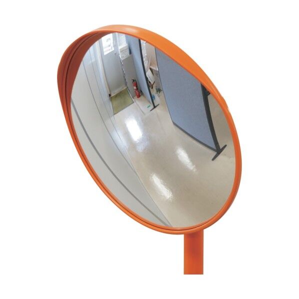 小型カーブミラー(丸型1面鏡)丸S30 埋込用ポール付 アクリル製 300mmΦ 276190 1個