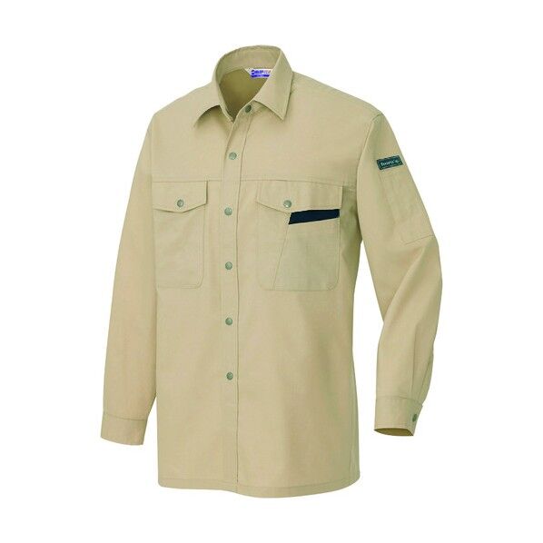 長袖シャツ(薄地)(男女兼用)AZ965-002ベージュSS 002ベージュ SS 965 1