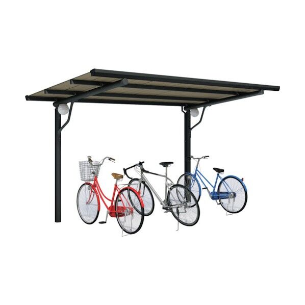 高耐食仕様 基準型 照明付き 通常タイプ ブラック 屋根間口4000mm CY-KDL3009-BK-U-S 1点