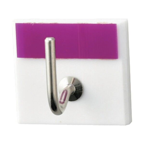 キーハンガー 裏面テープ付 キーハンガー1R(7) 紫 30×33mm 302007 1個