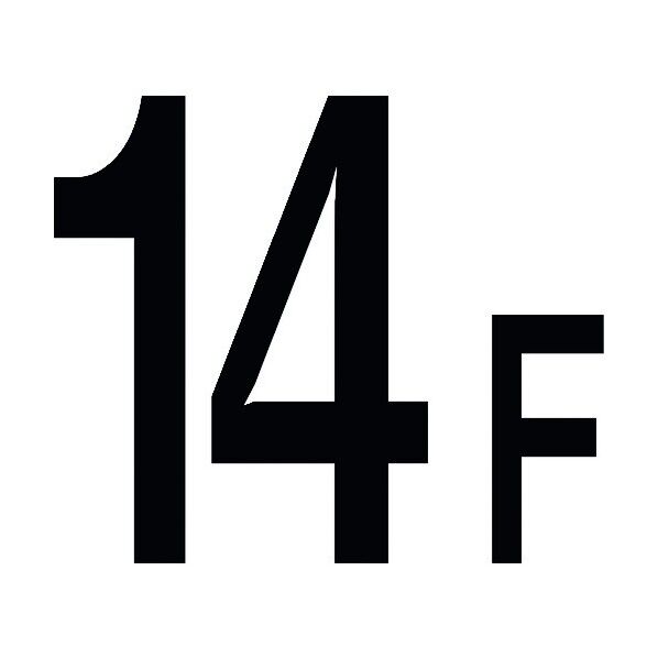 階数表示標識600角 14F 6300000441 1点