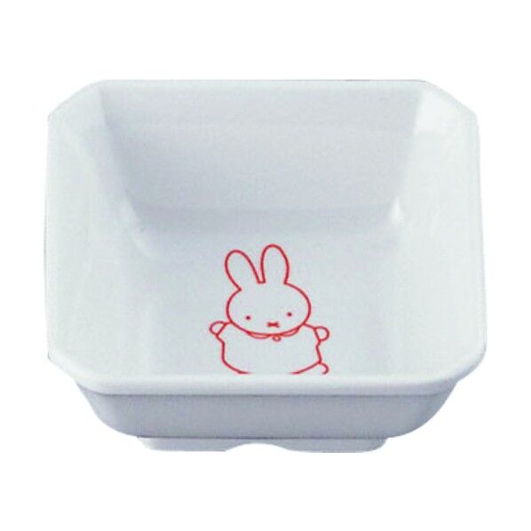 メラミンオ子様用弁当シリーズ ミッフィー M-331P角小鉢(松花堂用) RKKA901 1個