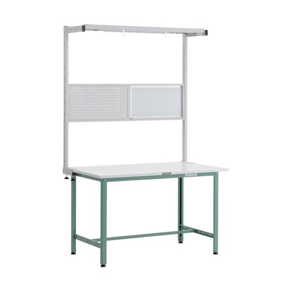 AE型作業台 ツールハンガーフルセット付 GN色 W1200×D900 AE-1209THFS 1点