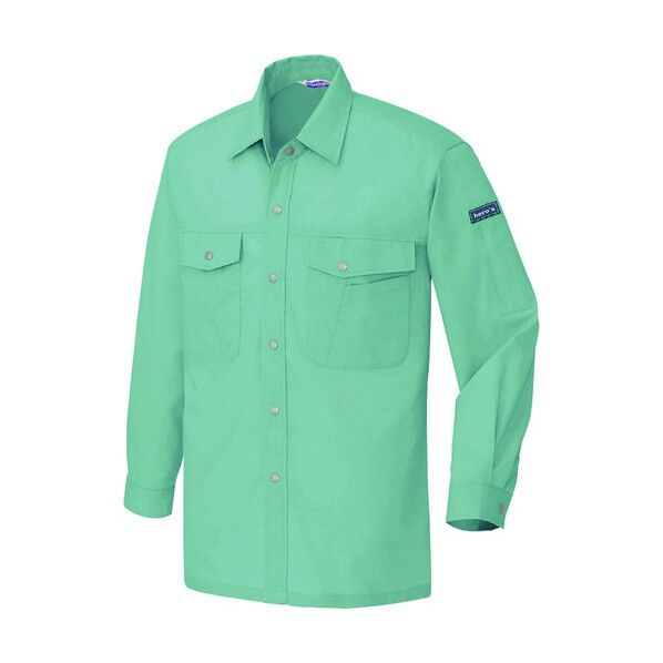 長袖シャツ(配色なし･薄地)(男女兼用)AZ967-027ターコイズ6L 027ターコイズ 6L 967 1