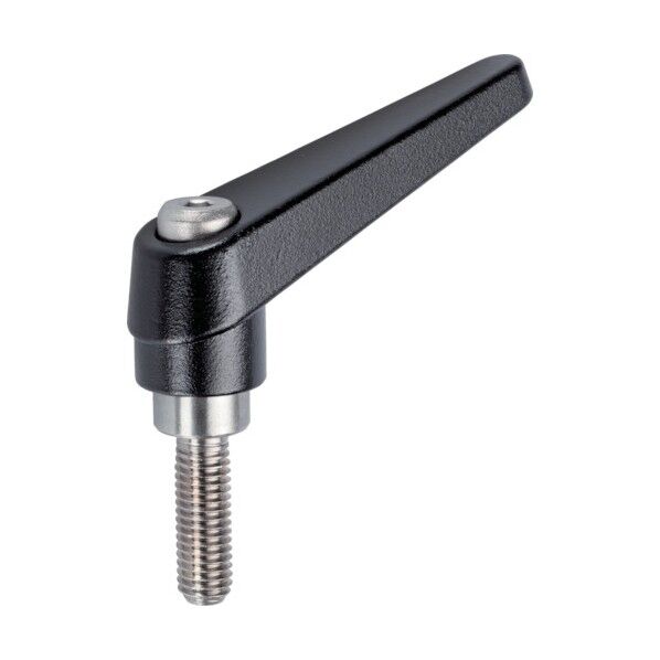 位置調整付クランピングレバー オネジ付