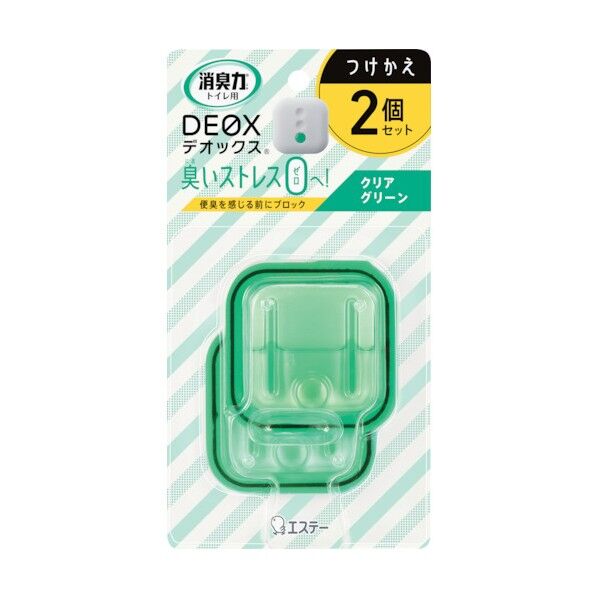 消臭力 DEOX つけかえ 2個セット クリアグリーン ST12976 1点