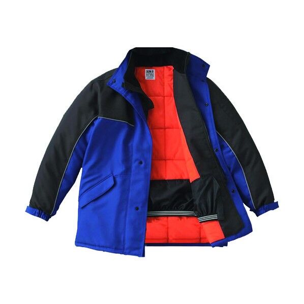 冷凍倉庫用防寒コート ブルー色 Mサイズ BO8001-4-M 1点