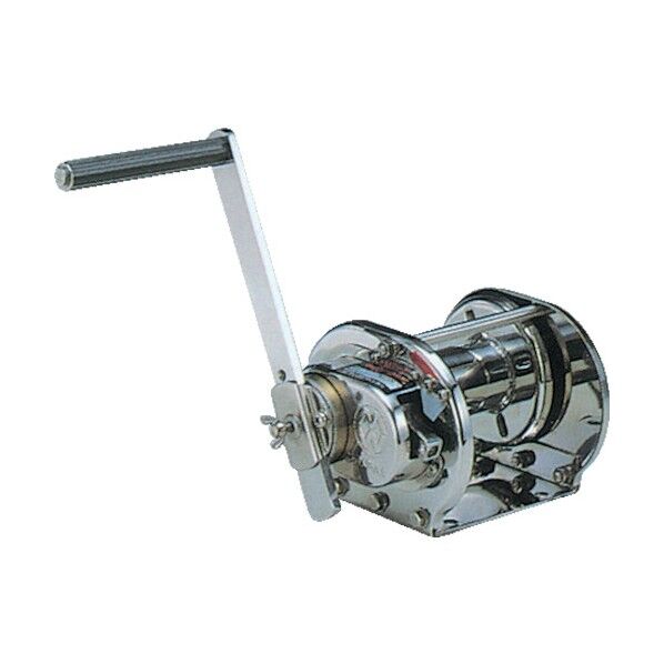 ステンレス手動ウインチ(電解研磨・ストッパー内蔵式)