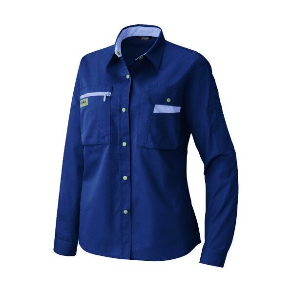 レディース長袖シャツ(薄地)AZ5329-008ネイビー15 008ネイビー 15 5329 1