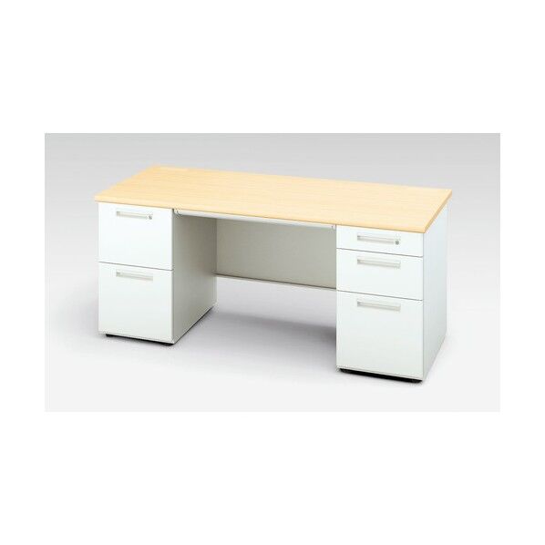 両袖デスク XED167BA-WS 1点