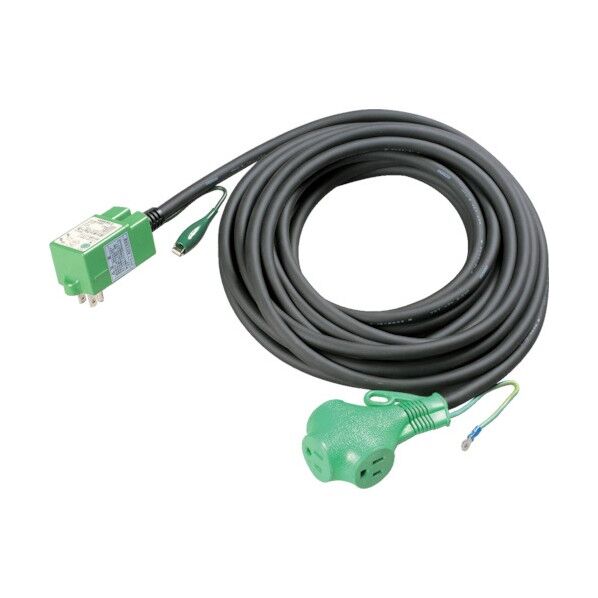 ポッキン延長ブレーカ100V10mトリプルコンセント漏電しゃ断器付(×1本) PB-10E 1