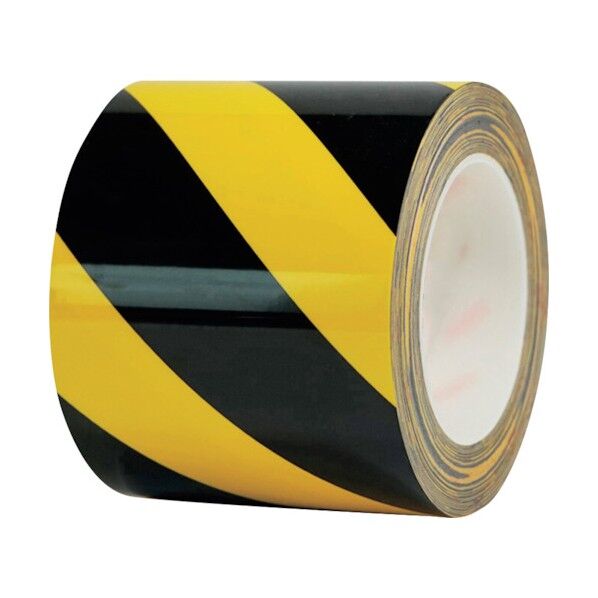 耐摩耗ラインテープ 幅100mm×22m 黄/黒 15641 1点