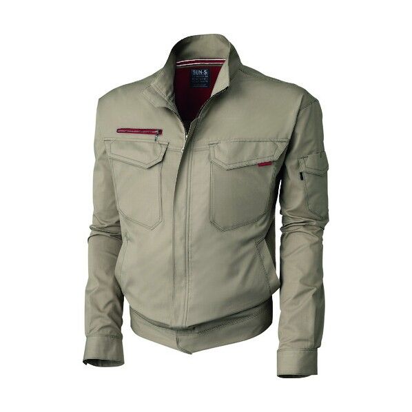 夏 長袖ジャケット カーキ色 Lサイズ WA11221R-21-L 1点