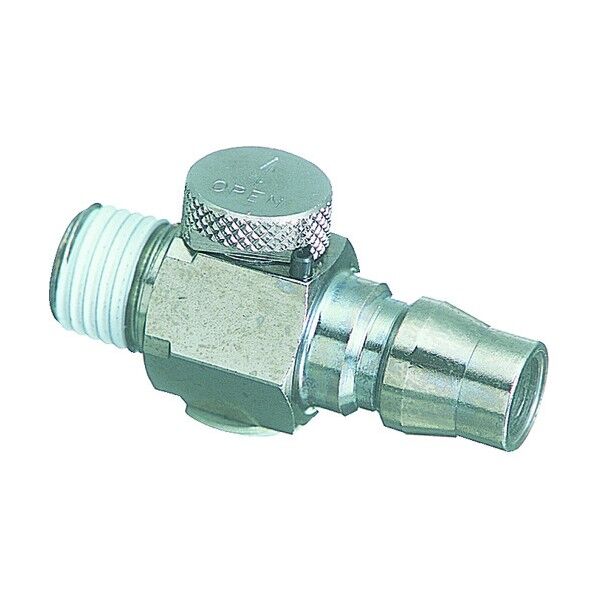 流量調整弁付カップリングプラグR1/4