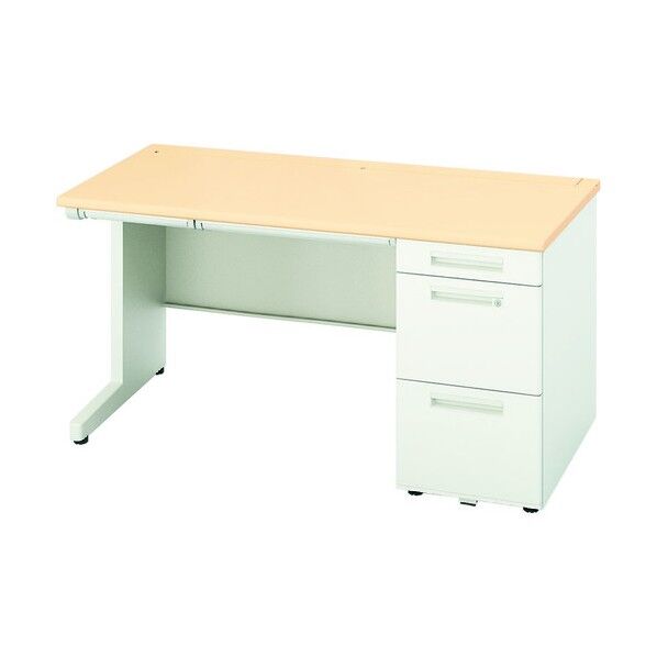 片袖デスク ロングレール仕様 XEHH147H-WS 1点