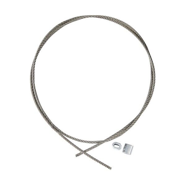 ステンレスワイヤカットロープ+スリーブ付 3.0パイΦ×1000mm(アルミスリーブ2個付 ) SRCWS3.0X1M 1点