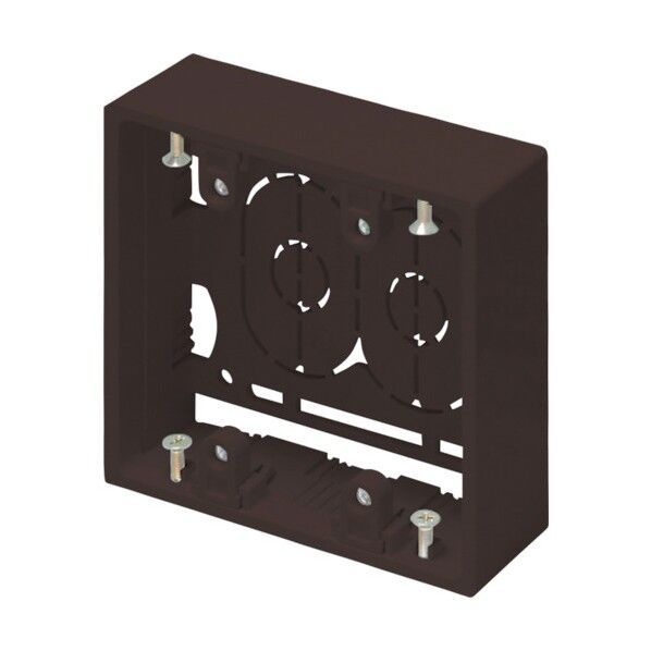 ニュー・エフモール付属品 露出ボックス 2個用 浅型 チョコ