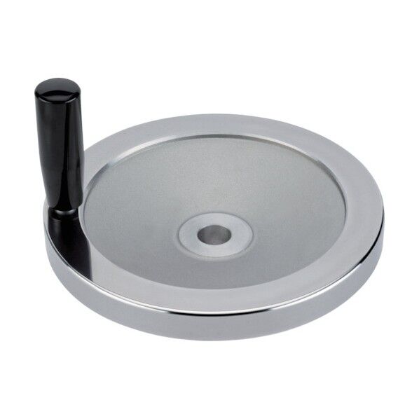 ディスクハンドル アルミニウム キー溝なし 回転ハンドル付 24600.0241 1点