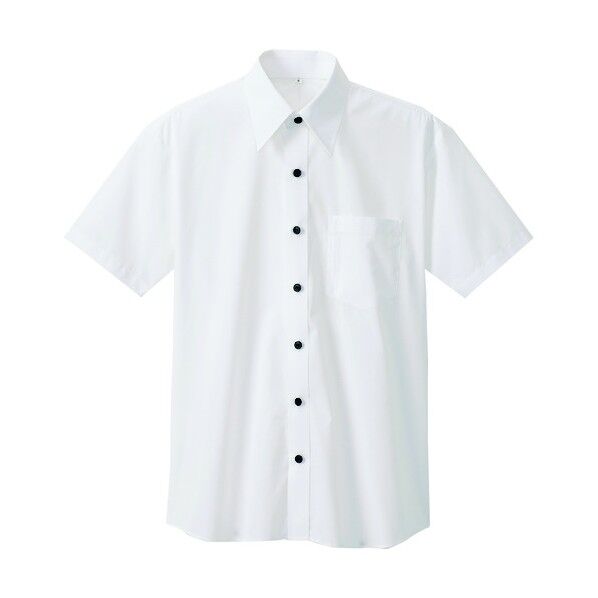半袖シャツ(男女兼用) 001ホワイト S 8021 1