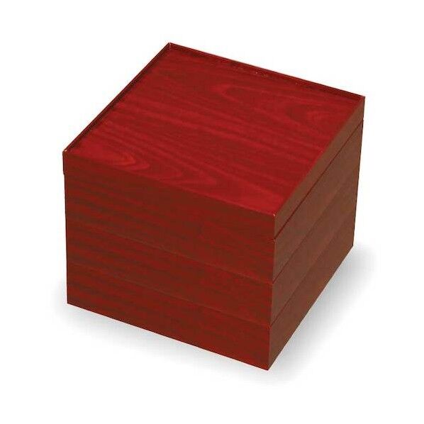 V-BOX 5寸 赤うるし(金ボール付)三段 31410 1点