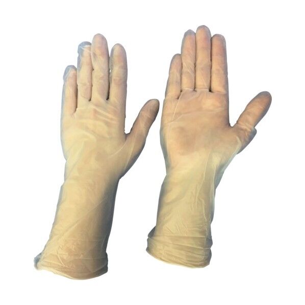 PVC手袋ロングスムースタイプLサイズ(100枚入) BSC-3300-L 1