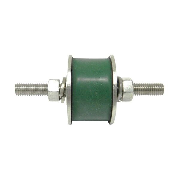 ねじ付防振材 両締ボルトステン M10×58×91 グリーン72 NV58A70 1点