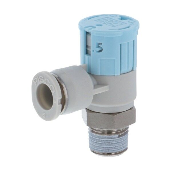 スピードコントローラダイヤル付タイプ エルボ メーターイン制御(低流量タイプ) φ12用 接続口径R3/8 JSGC12-03BLW 1点