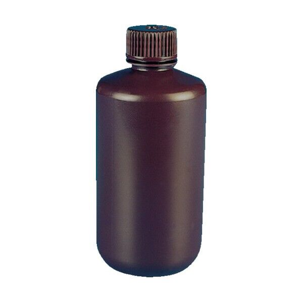 TARSONS 褐色細口試薬瓶 HDPE製/蓋:PP製 500ml 581240 1個